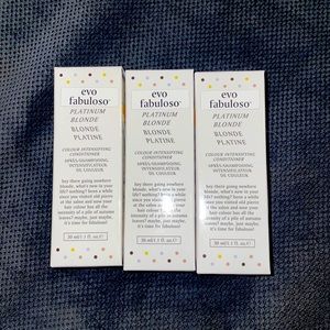 3 EVO FABULOSO COLOR CONDITIONERS PLATINUM BLONDE